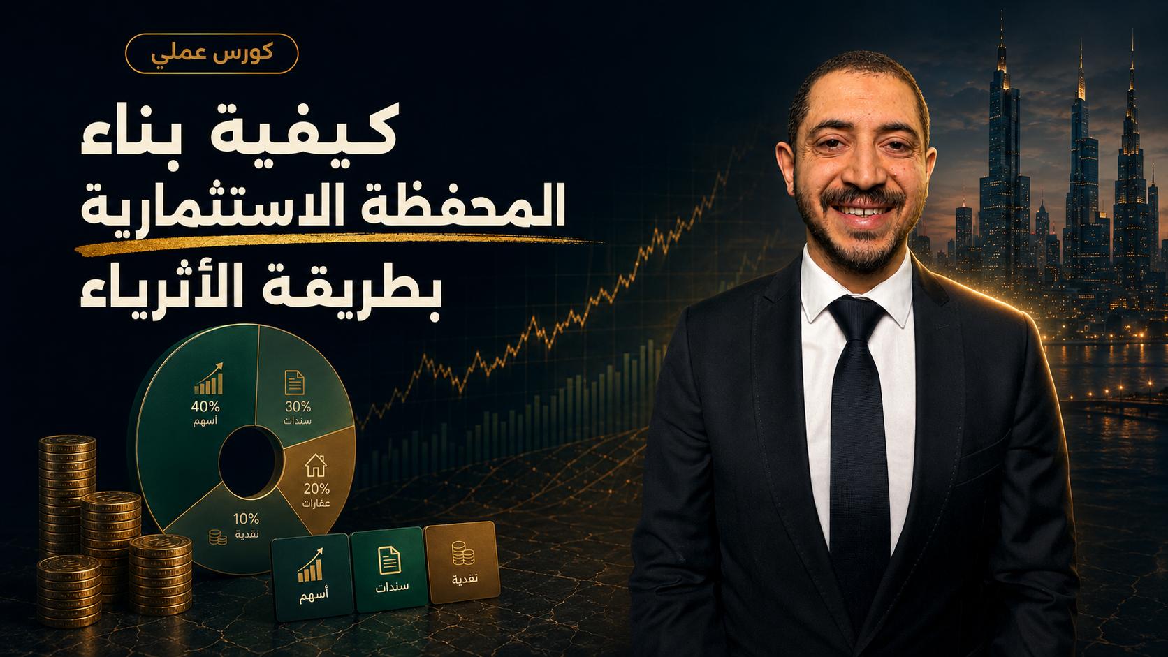 كورس كيفية بناء المحفظة الإستثمارية بطريقة الأثرياء